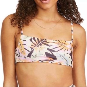 NWT Billabong Postcards From Paradise reversible bralette bikini top - L